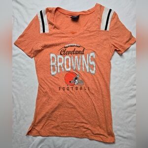 Cleveland Browns Orange NFL Team Apparel T-Shirt Size Small